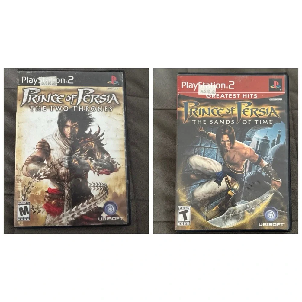 PS2 Prince of Persia The Sands of Time & The Two Thrones CIB PlayStation 2 Games